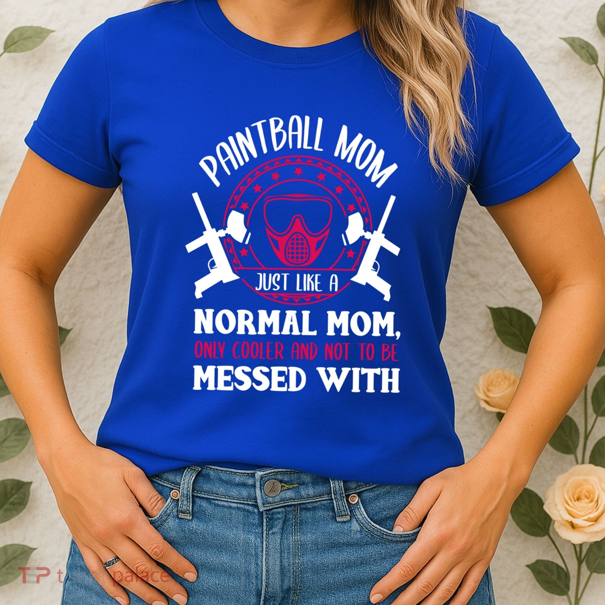 Paintball Mom Cute Gift Funny Mother Paintballer Paintballing Gift Women's T-Shirt