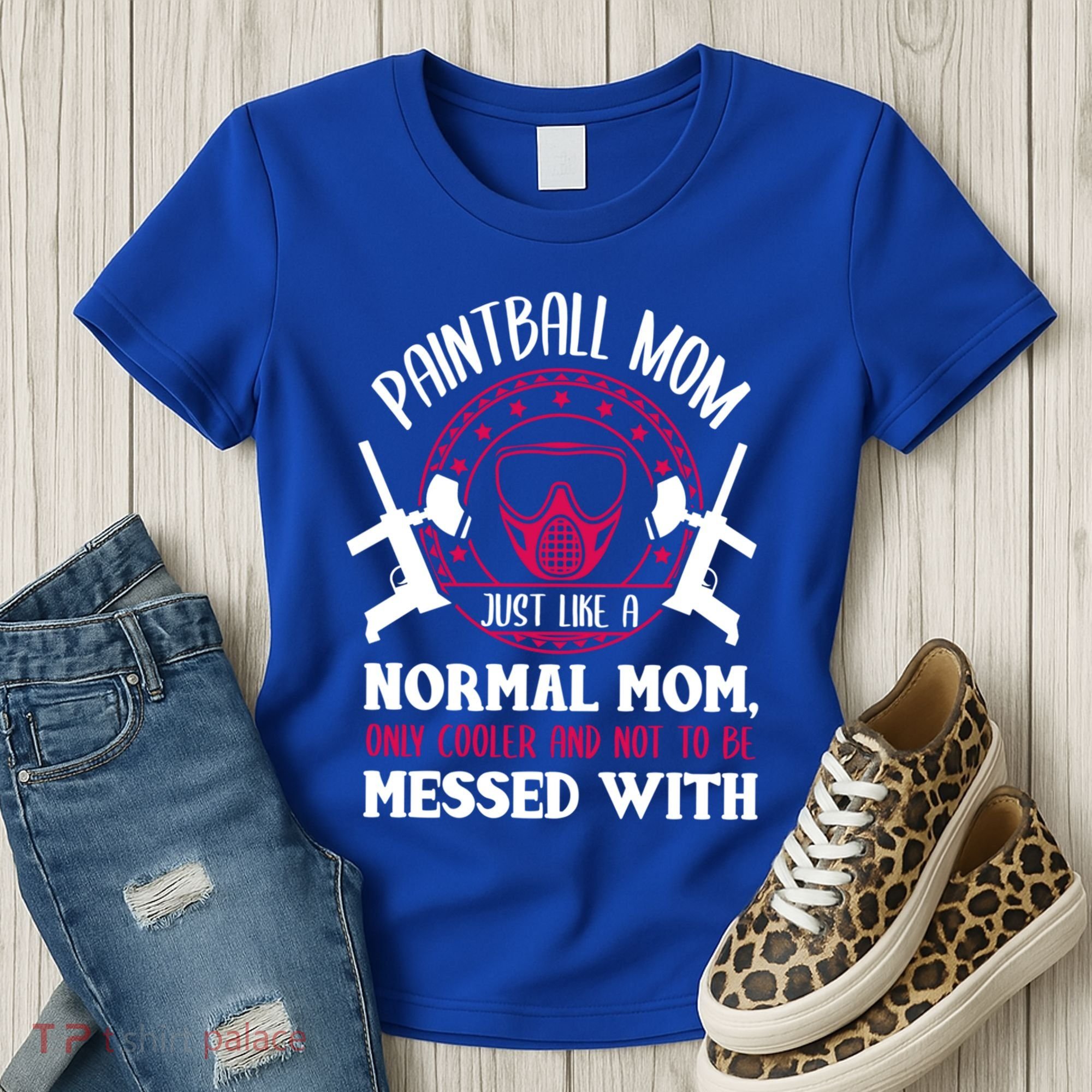 Paintball Mom Cute Gift Funny Mother Paintballer Paintballing Gift Women's T-Shirt