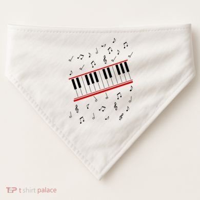 Piano Music Cosplay USA-Made Doggie Bandana