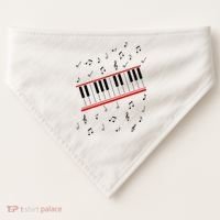 Piano Music Cosplay USA-Made Doggie Bandana thumb 0