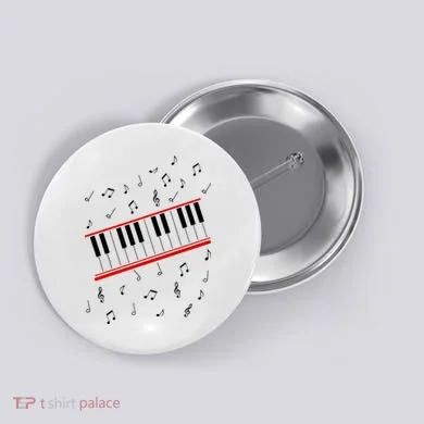 Piano Music Cosplay Button