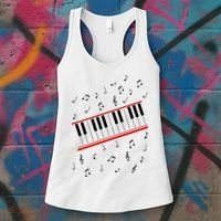 Piano Music Cosplay Women's Tank Top thumb 3