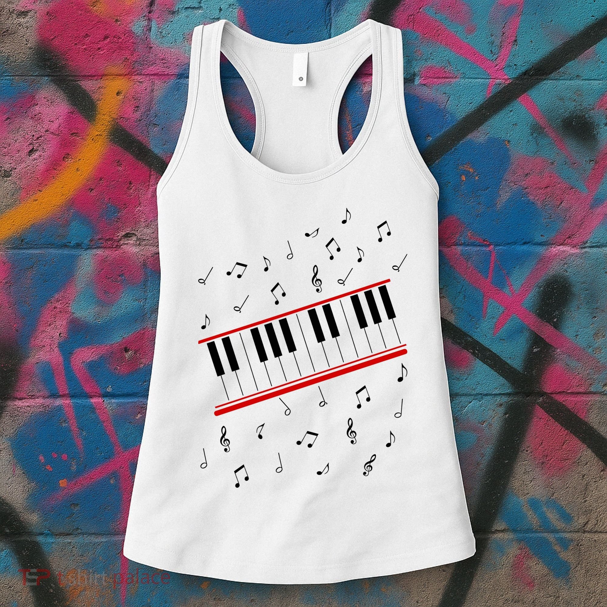 Piano Music Cosplay Women's Tank Top