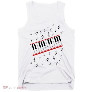 Piano Music Cosplay Tank Top
