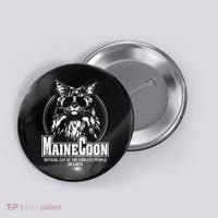 Proud Maine Coon Cool Cat Button thumb 0
