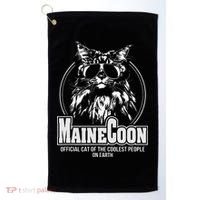 Proud Maine Coon Cool Cat Golf Towel thumb 0