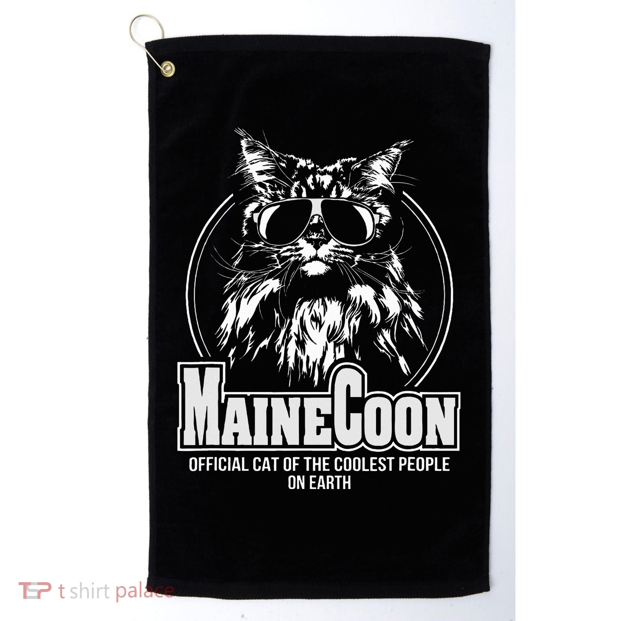 Proud Maine Coon Cool Cat Golf Towel
