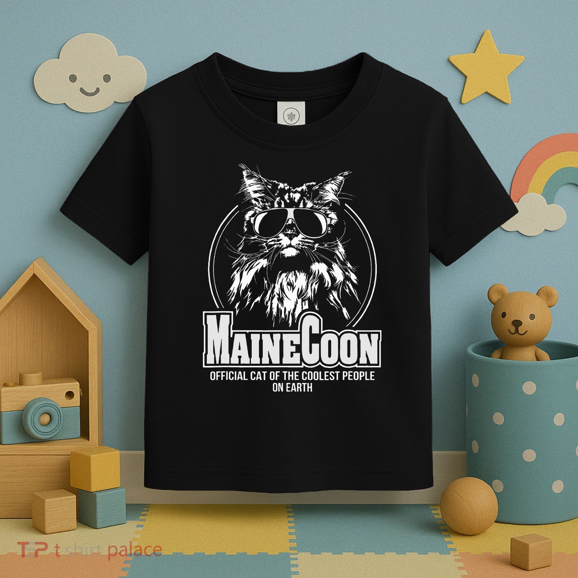 Proud Maine Coon Cool Cat Toddler T-Shirt