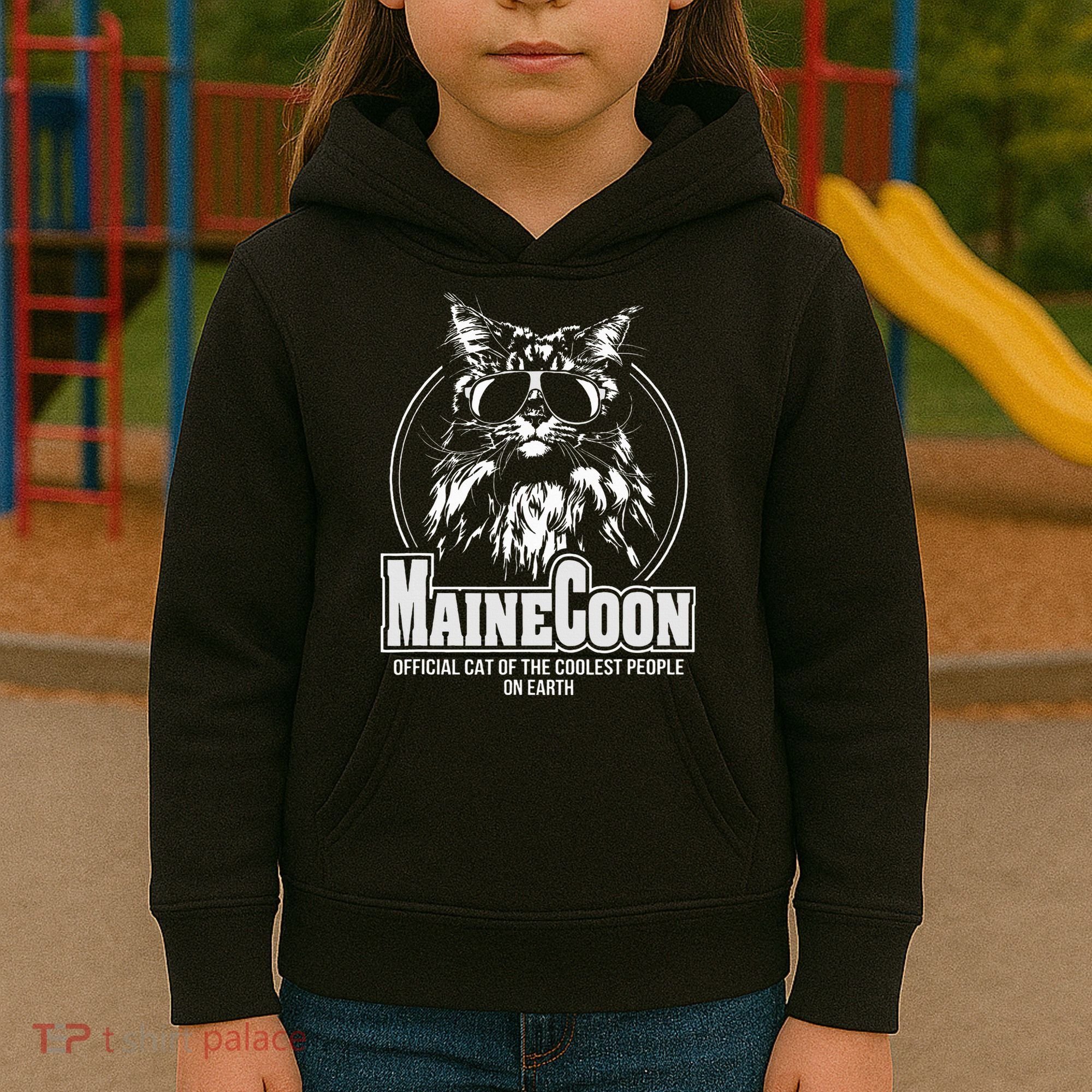 Proud Maine Coon Cool Cat Kids Hoodie