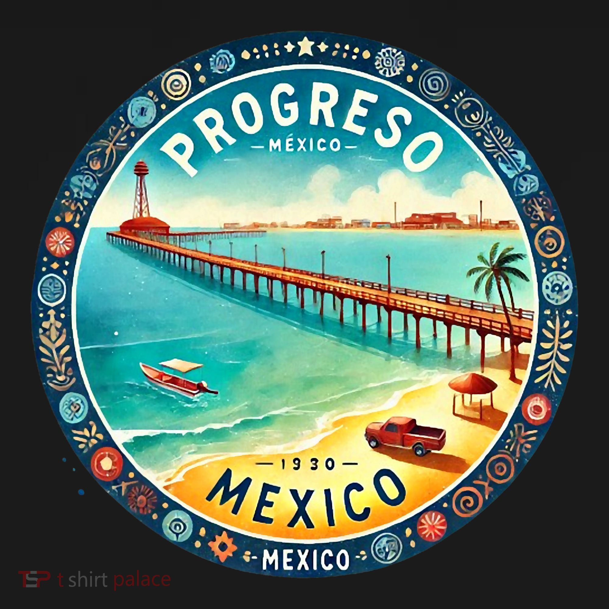 Progresso Mexico Cruise Destination Pajama Set