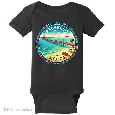Progresso Mexico Cruise Destination Baby Bodysuit