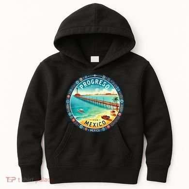 Progresso Mexico Cruise Destination Kids Hoodie