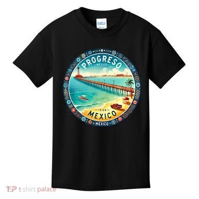 Progresso Mexico Cruise Destination Kids T-Shirt
