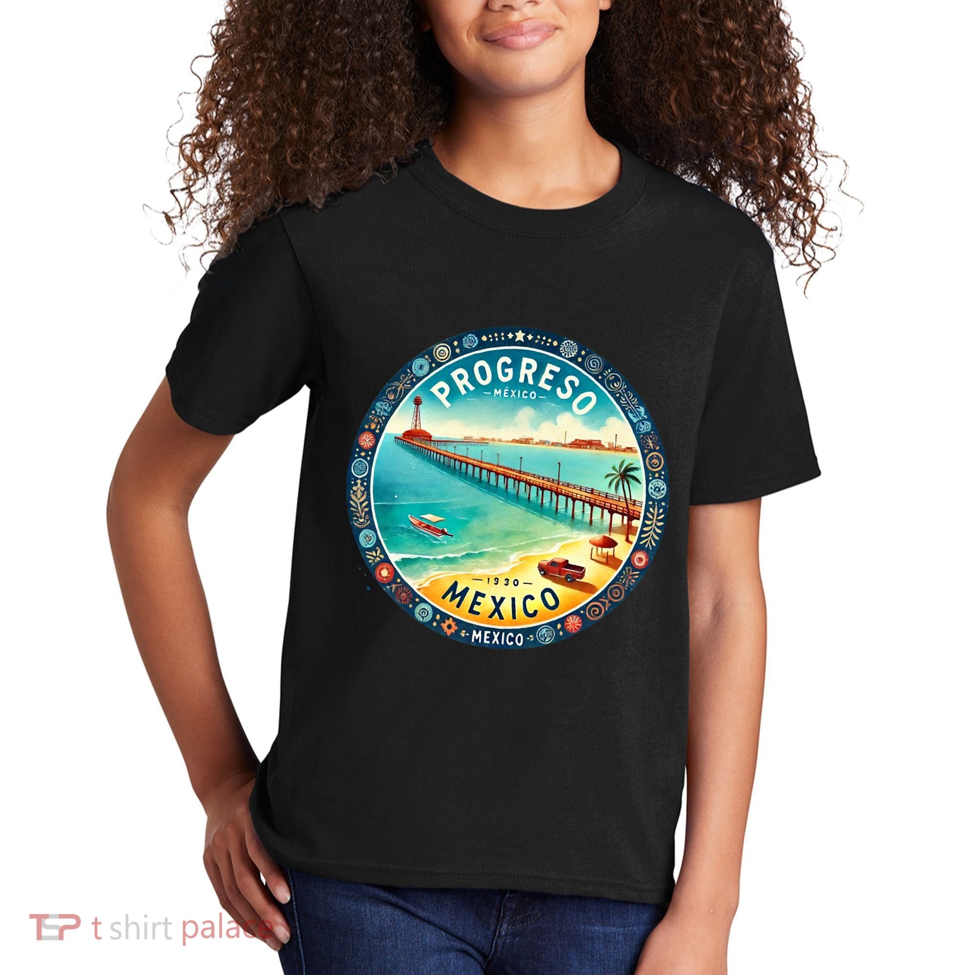 Progresso Mexico Cruise Destination Kids T-Shirt