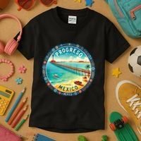 Progresso Mexico Cruise Destination Kids T-Shirt thumb 3