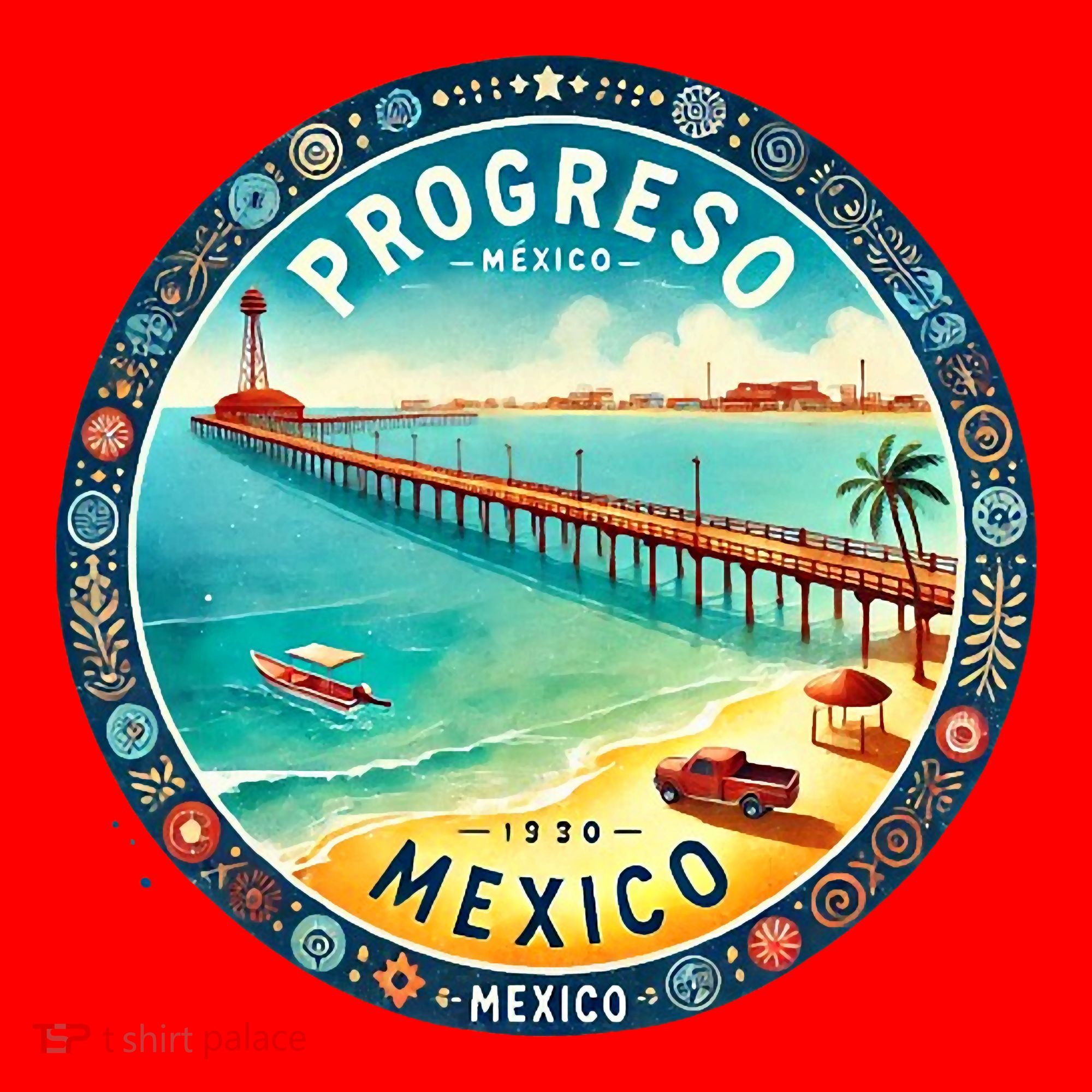 Progresso Mexico Cruise Destination Santa Hat