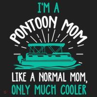 Pontoon Mom Cool Gift Funny Boating Pontoon Lover Mother Gift Cool Gift Beanie thumb 2