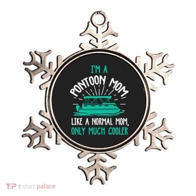 Pontoon Mom Cool Gift Funny Boating Pontoon Lover Mother Gift Cool Gift Ornament