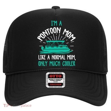 Pontoon Mom Cool Gift Funny Boating Pontoon Lover Mother Gift Cool Gift Hat