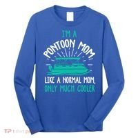 Pontoon Mom Cool Gift Funny Boating Pontoon Lover Mother Gift Cool Gift Long Sleeve Shirt thumb 0