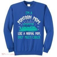 Pontoon Mom Cool Gift Funny Boating Pontoon Lover Mother Gift Cool Gift Sweatshirt thumb 0