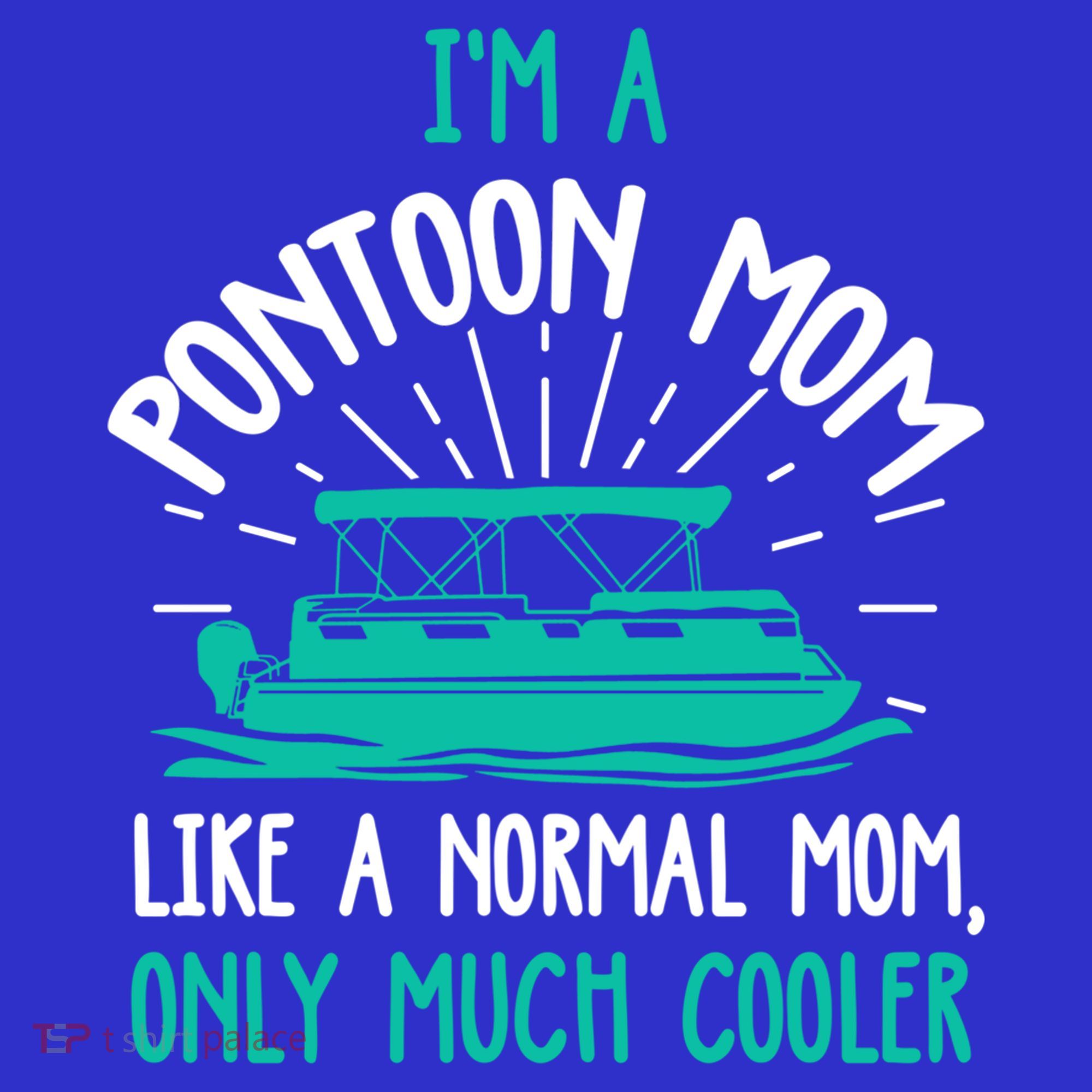 Pontoon Mom Cool Gift Funny Boating Pontoon Lover Mother Gift Cool Gift Women's Tank Top