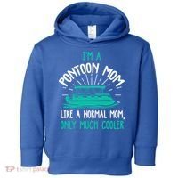 Pontoon Mom Cool Gift Funny Boating Pontoon Lover Mother Gift Cool Gift Toddler Hoodie thumb 0