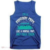 Pontoon Mom Cool Gift Funny Boating Pontoon Lover Mother Gift Cool Gift Tank Top thumb 0