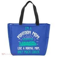 Pontoon Mom Cool Gift Funny Boating Pontoon Lover Mother Gift Cool Gift Tote Bag thumb 0