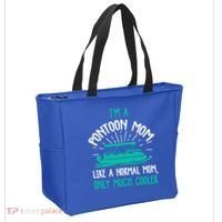 Pontoon Mom Cool Gift Funny Boating Pontoon Lover Mother Gift Cool Gift Tote Bag thumb 2