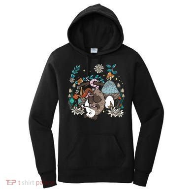 Possum Mushroom Cottagecore Aesthetic Opossum Whisperer Women's Hoodie