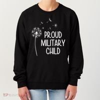 Proud Military Child Dandelion Purple Up Women's Sweatshirt thumb 0