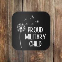 Proud Military Child Dandelion Purple Up Coaster thumb 0