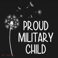 Proud Military Child Dandelion Purple Up Coaster thumb 2