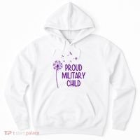 Proud Military Child Dandelion Purple Up Hoodie thumb 0