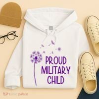 Proud Military Child Dandelion Purple Up Hoodie thumb 4