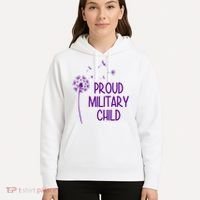 Proud Military Child Dandelion Purple Up Hoodie thumb 5
