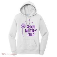 Proud Military Child Dandelion Purple Up Women's Hoodie thumb 0