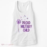 Proud Military Child Dandelion Purple Up Women's Tank Top thumb 0