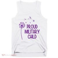 Proud Military Child Dandelion Purple Up Tank Top thumb 0