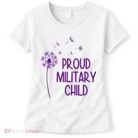 Proud Military Child Dandelion Purple Up Women's T-Shirt thumb 0