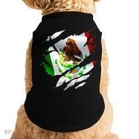 Proud Mexican Chicano Latino Torn Ripped Mexico Flag Doggie Tank thumb 0