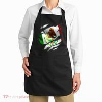 Proud Mexican Chicano Latino Torn Ripped Mexico Flag Apron thumb 2