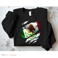 Proud Mexican Chicano Latino Torn Ripped Mexico Flag Sweatshirt thumb 2