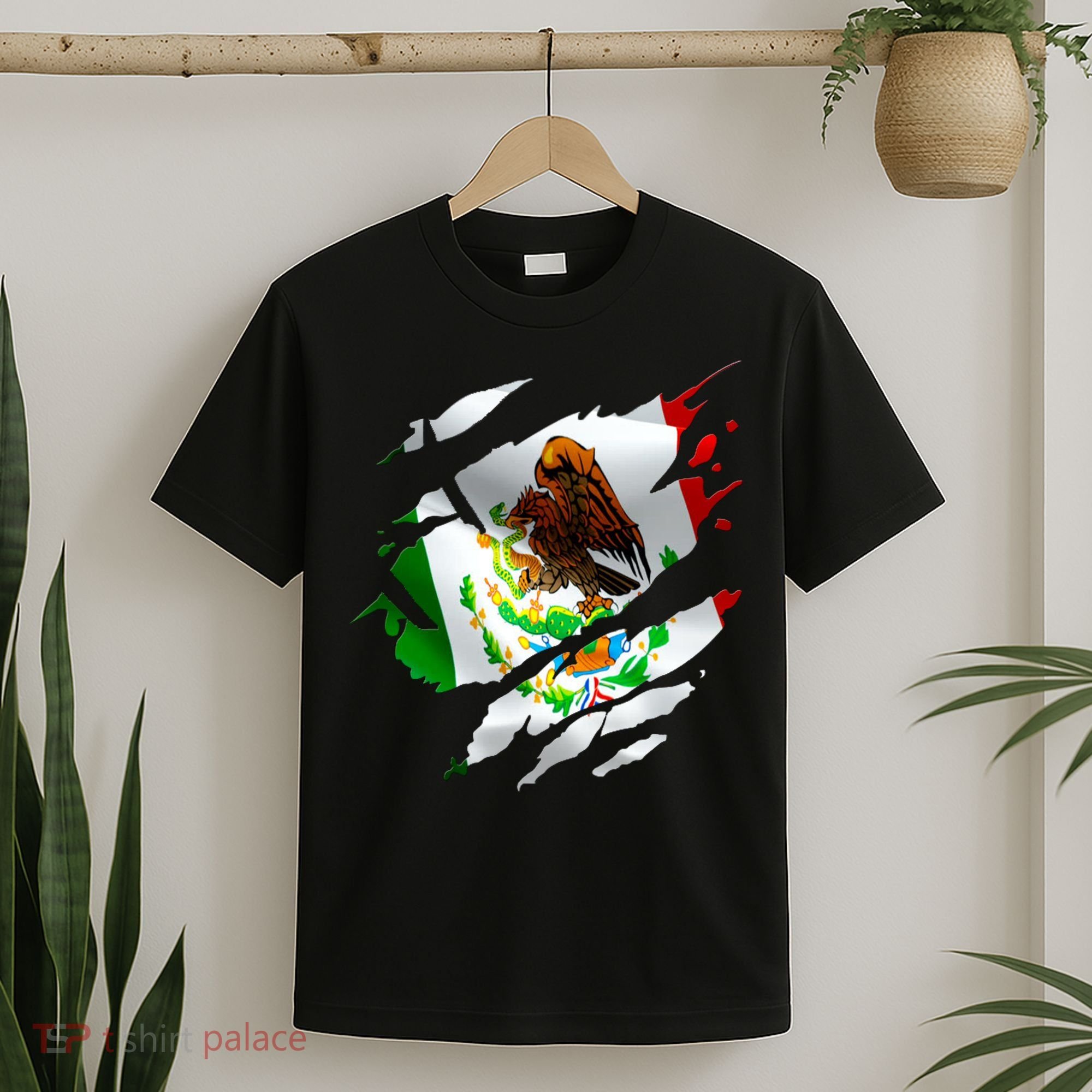 Proud Mexican Chicano Latino Torn Ripped Mexico Flag T-Shirt