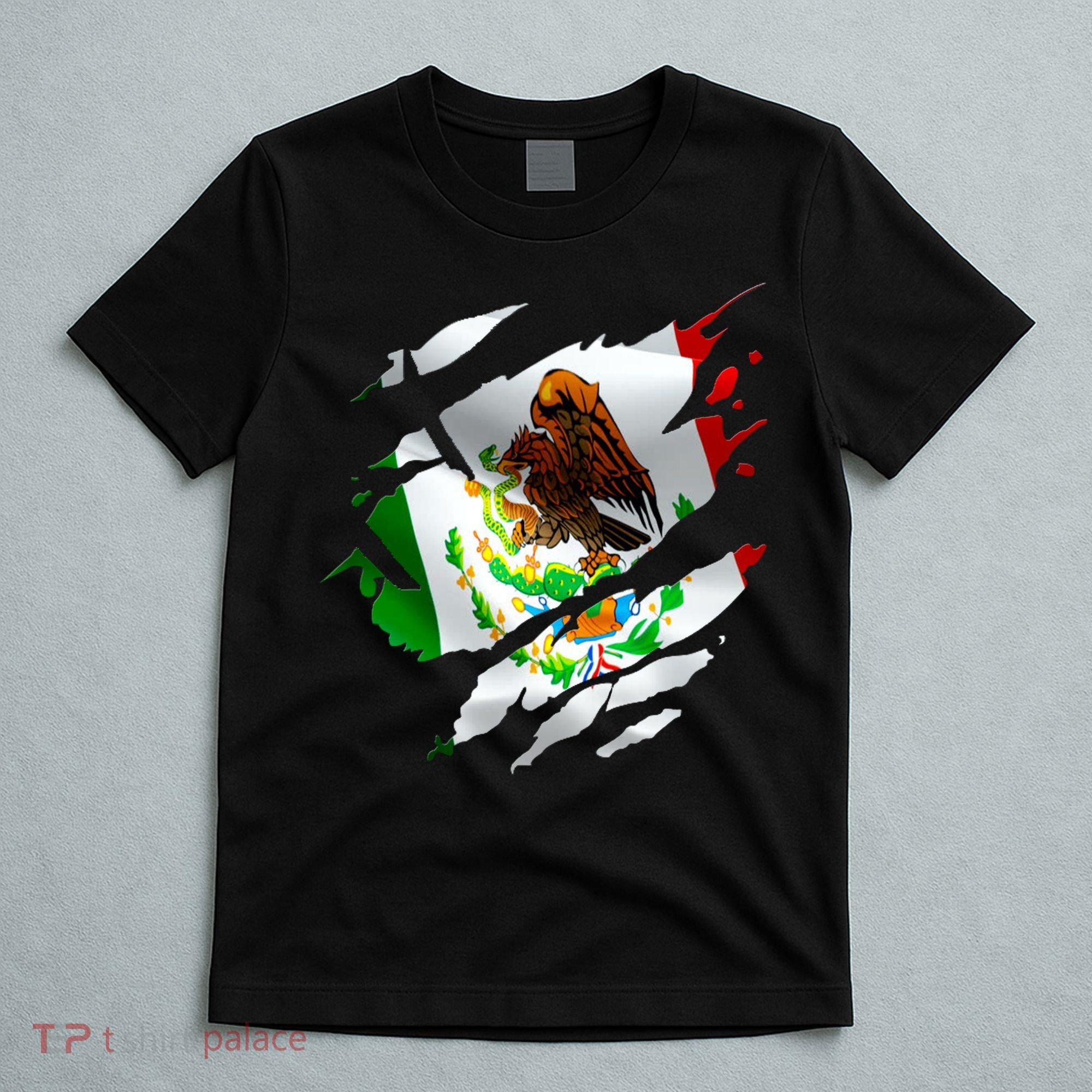 Proud Mexican Chicano Latino Torn Ripped Mexico Flag T-Shirt