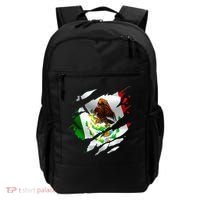 Proud Mexican Chicano Latino Torn Ripped Mexico Flag Backpack thumb 0