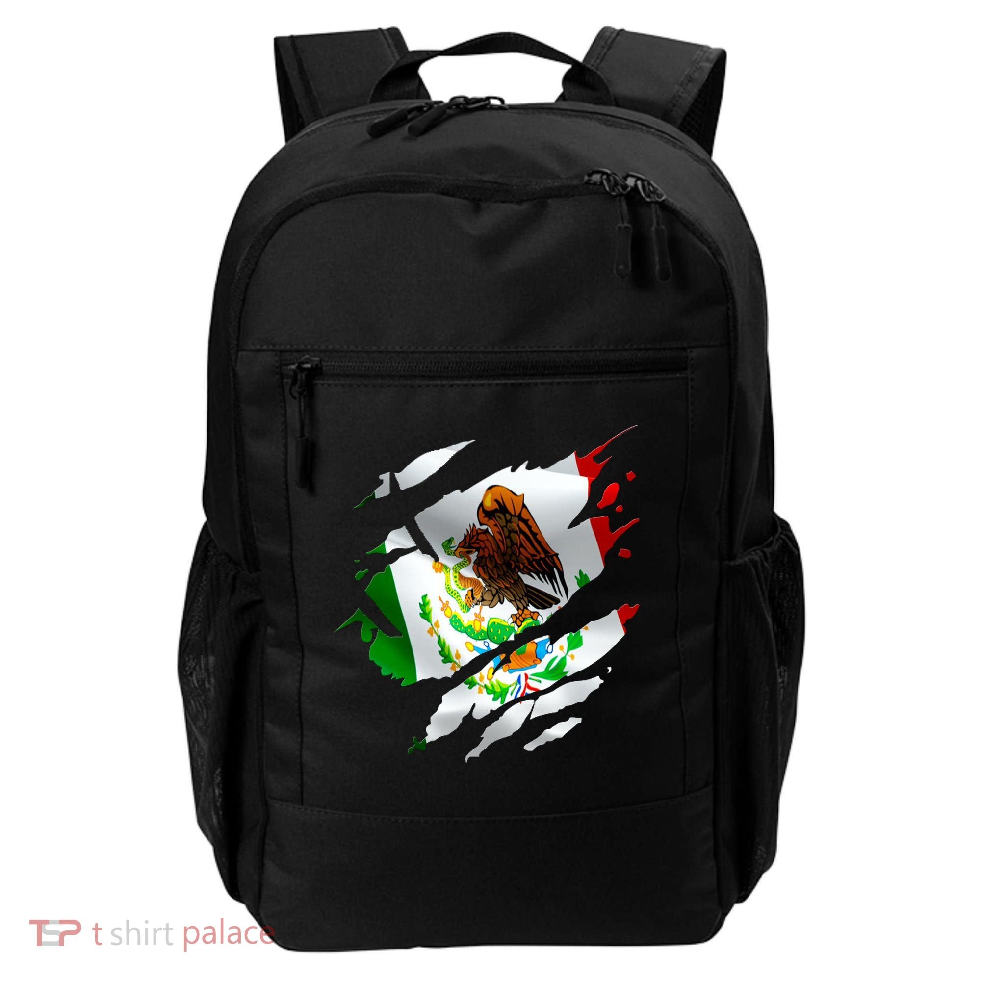 Proud Mexican Chicano Latino Torn Ripped Mexico Flag Backpack