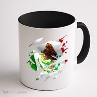 Proud Mexican Chicano Latino Torn Ripped Mexico Flag Coffee Mug thumb 1