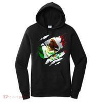 Proud Mexican Chicano Latino Torn Ripped Mexico Flag Women's Hoodie thumb 0